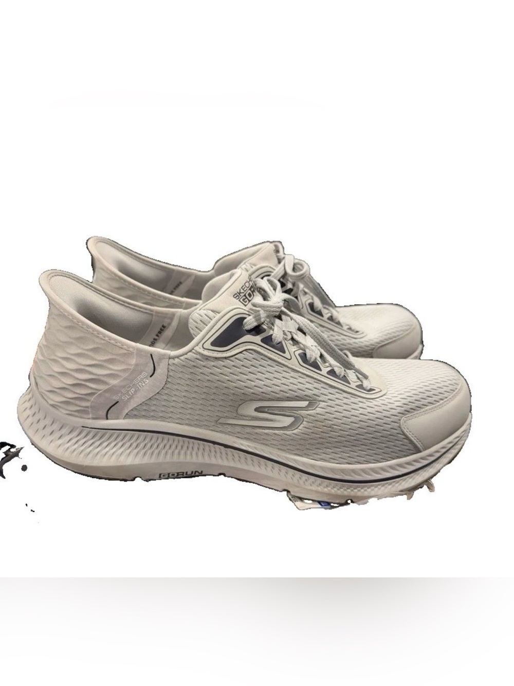 Skechers slipping go run mens size 14 White Lightweight Athletic Sneakers